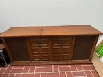 Rare Vintage Philco Ford Mcm Credenza Cabinet Stereo Console Record Player Radio. Fixed Price $299.00.