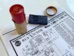 Vintage Rca Turntable 45 Spindle Adapter, Record Stacker, Schematic, Insert Ring. Fixed Price $50.00.