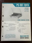 Sony PS-10FB Stereo Turntable Record Service Manual Vintage Oem Diagrams. Fixed Price $14.99.