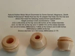 Garrard, Turntable Natural Rubber Motor Grommet 6-100 Series 3 Per Set. Fixed Price $18.00.