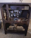Silvertone Radio Phonograph Console Cabinet. Fixed Price $800.00.