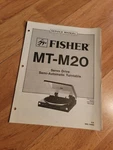 Fisher Mt M20 Turntable Service Manual Repair. Fixed Price $19.99.