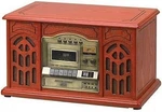 Classic Music Player Cd/radio/cassette Turntable Lp Record Cherry Wood Excalibur. Fixed Price $148.00.