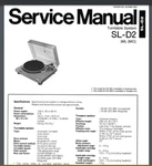 Technics SL-D2 Turntable Record Player Service Manual Comb Bound Gloss Cover. Fixed Price $15.99.