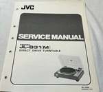 Jvc Original JL-B31M Record Player / Turntable Service Manual. Fixed Price $46.50.