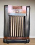 Upcycled 1940S Philco Radio Cabinet With Bluetooth, Record Player & Storage/led. Fixed Price $829.00.
