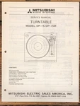 Mitsubishi DP-15M Record Player / Turntable Service Manual *original*. Fixed Price $24.97.