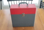 Vintage Columbia 12" Lp Record Box Holder Hard Storage Carrying Case. Fixed Price $69.95.
