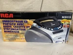 Boombox Cassette Player, Am/fm Radio RCD113- Brand New Old Stock. Fixed Price $120.00.