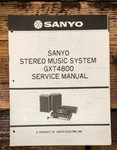 Sanyo Gxt 4800 Stereo Service Manual *original*. Fixed Price $19.97.