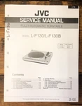 Jvc L-F130B Record Player / Turntable Service Manual *original*. Fixed Price $19.97.