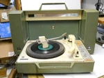 Vintage General Electric Wildcat Portable Record Player Green Works. Fixed Price $149.95.