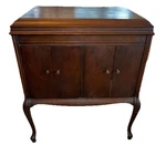 Victor Victrola Style VV-210 Talking Machine Cupboard Antique With Many Records. Fixed Price $1699.00.