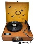 Vintage Phonograph Record Player Spear-tone 44800 Brown. Fixed Price $70.00.