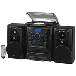 Jensen Shelf Stereo System With Bluetooth, Turntable, 3-CD Changer & Dual Casset. Fixed Price $359.00.