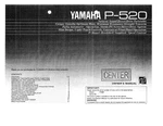Yamaha P-520 Turntable Owners Manual. Fixed Price $22.24.