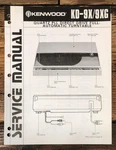 Kenwood KD-9XG Record Player / Turntable Service Manual *original*. Fixed Price $14.97.