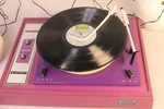 Lil Lavender Voice Of Music Rare Record Player Model Number 337-1. Fixed Price $700.00.