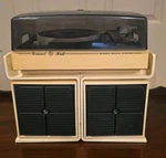 Vintage Concert Hall Stereo Turntable Tested Working - Damaged Dust Cover. Fixed Price $149.99.