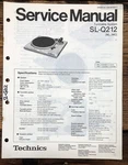 Technics SL-Q212 Record Player / Turntable Service Manual *original*. Fixed Price $19.97.