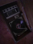 Wards Electric Record Player With Speakers WG-2355A. Fixed Price $1800.00.