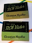 2 Nos Green Packs Of Rca Victor Chromium Needles For Phonograph Gramophone. Fixed Price $39.99.