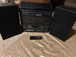 Vintage Realistic Radio Shack Turntable Cassette Music System 210 W Remote Video. Fixed Price $129.99.