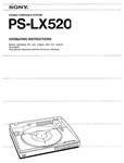 Sony PS-LX520 Turntable Owners Manual. Fixed Price $22.24.