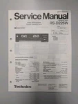 Technics RS-D225W Cassette Deck Service Manual D-5042. Fixed Price $54.95.