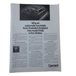 1970 Garrand Turntable Record Player / Paul Jones Whiskey - Vintage Print Ad. Fixed Price $9.99.