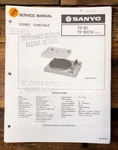 Sanyo TP-B1CN Record Player / Turntable Service Manual *original*. Fixed Price $14.97.