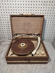 Vintage Philco Portable Tube Record Player Model E-1553-121 Powers On!!!. Fixed Price $17.99.