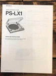 Sony PS-LX1 Record Player / Turntable Owner User Manual *original*. Fixed Price $24.97.