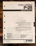 Yamaha P-28 Record Player / Turntable Service Manual *original*. Fixed Price $24.97.