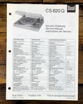 Dual Cs Service Manual *original*. Fixed Price $24.97.
