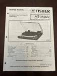 Fisher MT-M46A Fully Automatic Turntable Service Manual Vintage Oem. Fixed Price $11.99.