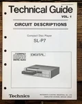 Technics SL-P7 Cd Player Circuit Descriptions Manual *original*. Fixed Price $24.97.