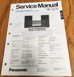 Panasonic SE-3510 Music Center Service Manual Original. Fixed Price $10.00.