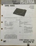 Sony PS-LX155A Stereo Turntable Original Service Repair Manual. Fixed Price $14.94.