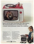 Show Tell Ad Vintage 1960S Mid Century Record Player Slide Toy Decor 1965. Fixed Price $14.99.