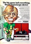 Superscope Stereo System & Turntable By Makers Of Marantz Original 1974 Print Ad. Fixed Price $7.90.
