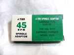 Vintage Columbia No. 789 Garrard Type FLRS-35 45 Rpm Record Adapter Nos 1-S. Fixed Price $24.99.