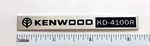 Kenwood KD-4100R Turntable Badge Logo Custom Made Aluminum. Fixed Price $9.95.
