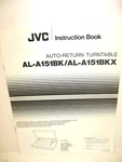 Jvc Instruction Book For / AL-A151BKX Auto-return Turntable. Fixed Price $10.00.