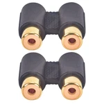 Dual Head 2XRCA Female Coupler Audio Adapter Connector Phono. Fixed Price $8.59.
