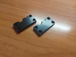 2X Logic DM-101 Turntable Dust Cover Hinge Brackets Back Plates. Fixed Price $17.35.