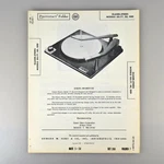 Glaser-steers GS-77 Ged Record Player Turntable Manual Sams Photofact 399-7. Fixed Price $9.95.