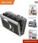 Stylish Portable Cassette Player With Dual Power & Clear Audio Playback. Fixed Price $43.19.