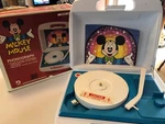 Mickey Mouse Daylin Phonograph. Fixed Price $30.00.