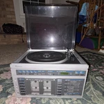 Sears Sr Am/fm Stereo System W/ Turntable Record Player & Dual Cassette Deck. Fixed Price $125.00.